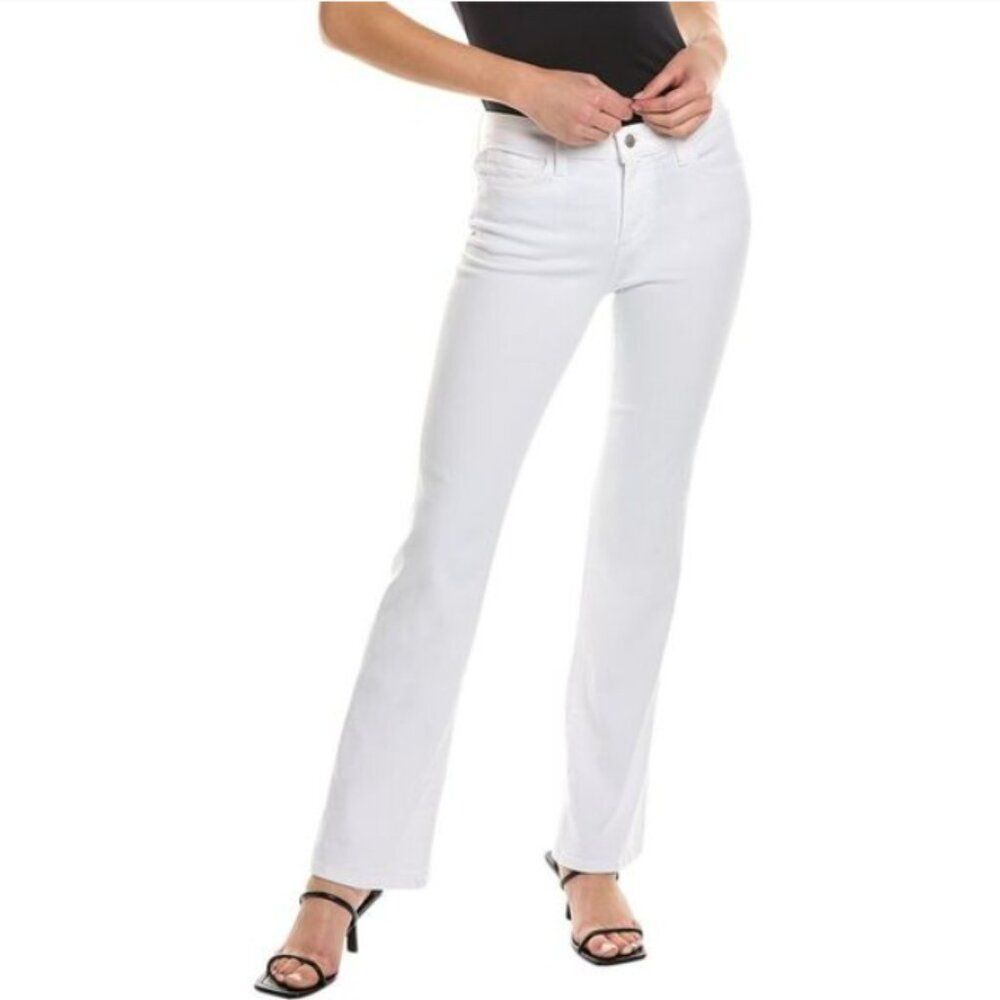 Joe's Jeans Women's Jeans Mid Rise Petite Bootcut Jeans in White size 32P